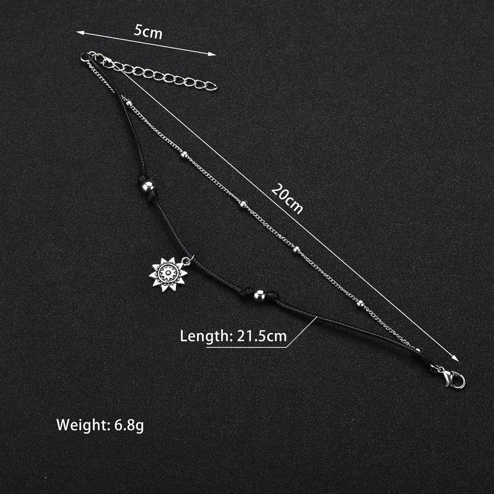 Women's Fashion Personality Handmade Ball Bead Pendant Anklet a36d6188 a7ae 42ac a36c c523437e05d0