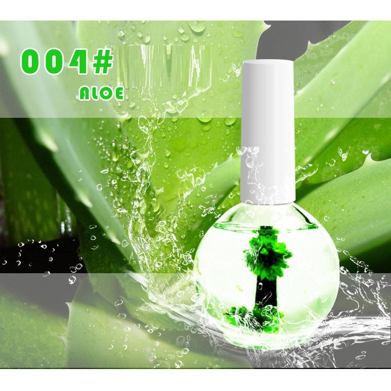 Nail Beauty Dried Flowers Nutrition Nail Treatment Oil Anti-agnail Nail Edge Moisturizing Nail Base Coat Natural Dried Flower