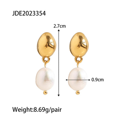 Women's Versatile High-grade Colorfast Titanium Ring Earrings a37999f8 d2c5 41b8 a99f 1fcae0175686