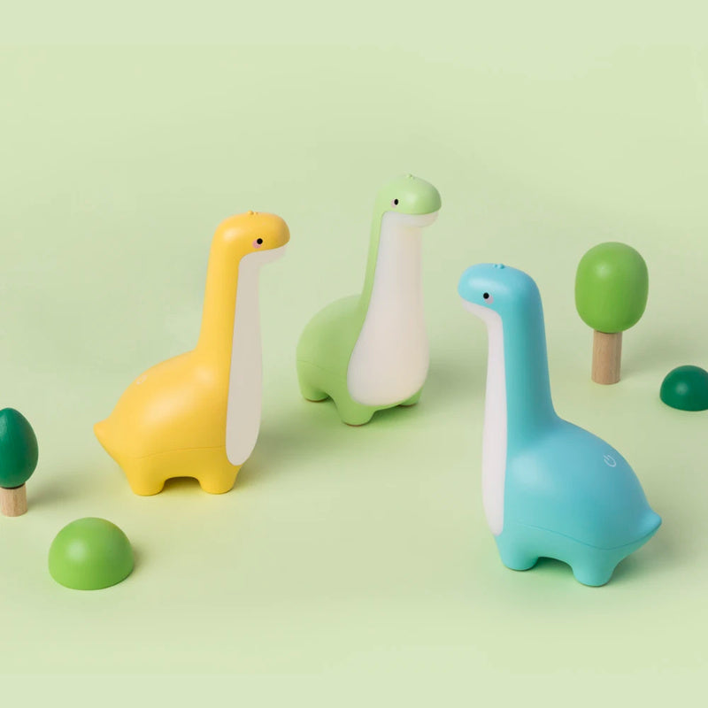 Dinosaur Night Light Cute Children's Night Light Eye Protection Bedside Timing Lamp USB Charging Room Decoration Children's G
