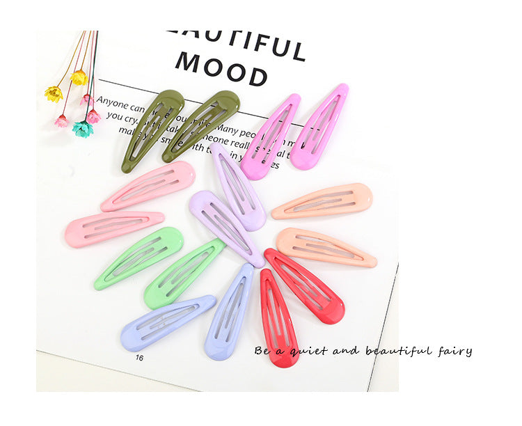 Drops of oil colored bangs hair clips
