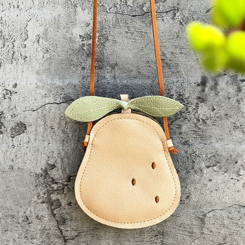 Lychee Pattern Soft Feel Children's Bags Boy Girl All-match Crossbody Bag a3c5653e 3c85 4b72 b165 443915b2daf9