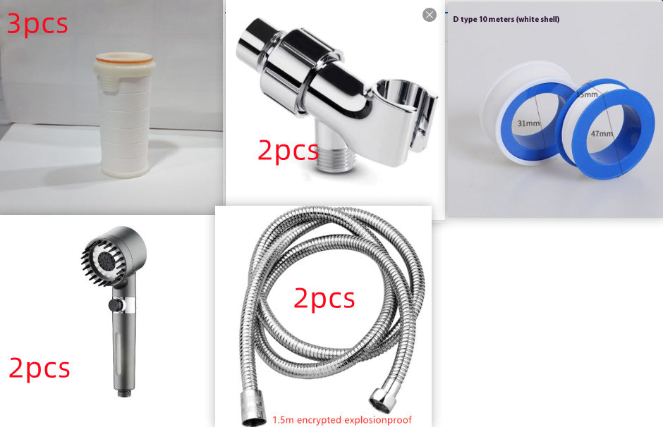Snowflake Spray Filter Purified Water Pressurized Showerhead Nozzle a3d3da0c 741e 47d8 a5b9 ffe918f3be72