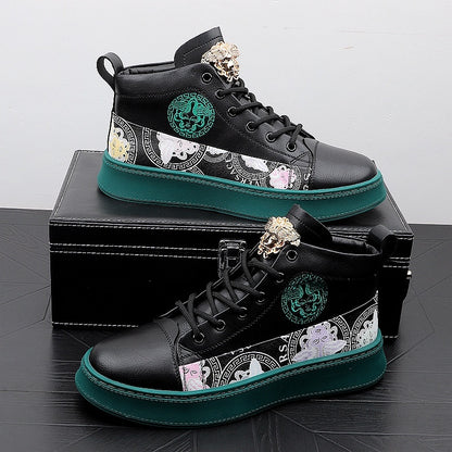 Men's Fashion Personality Versatile Print Board Shoes a3f801e4 f7df 49fa b1f5 f6c1b1876539