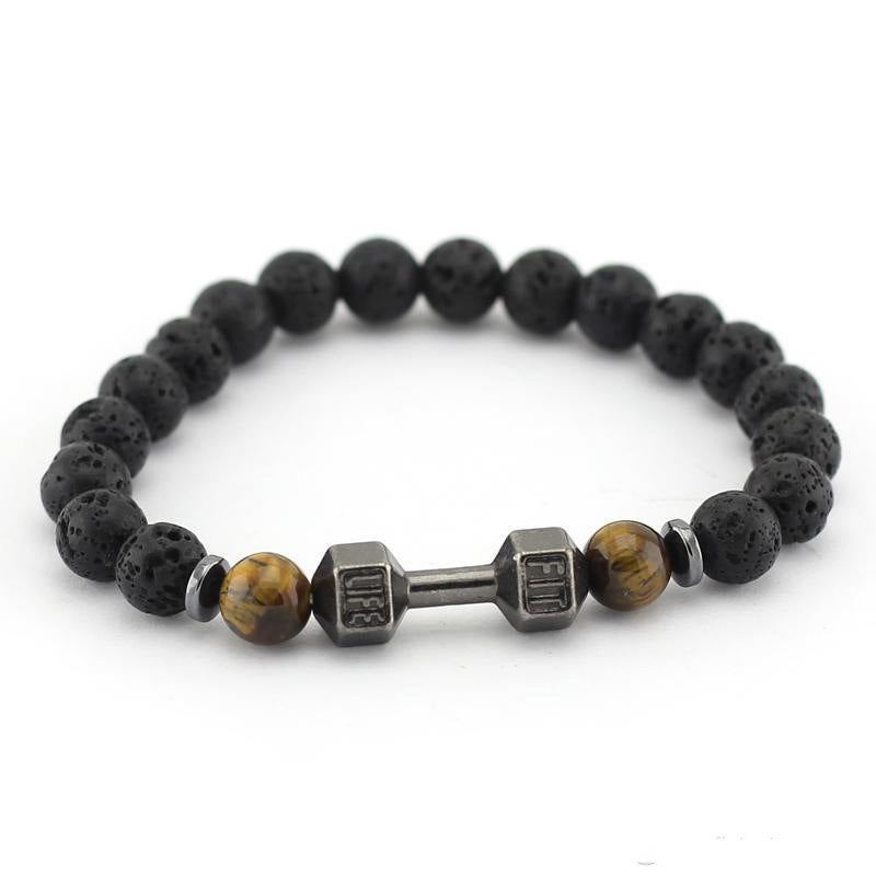 Stretch Volcano Dumbbell Men's Bracelet a40cbcc2 b652 45e7 ba9c e9235c6113cb
