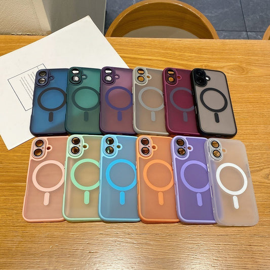 Phone Case Yadun Skin Frosted Magnetic Lens Protector Protective Case - 图片 1