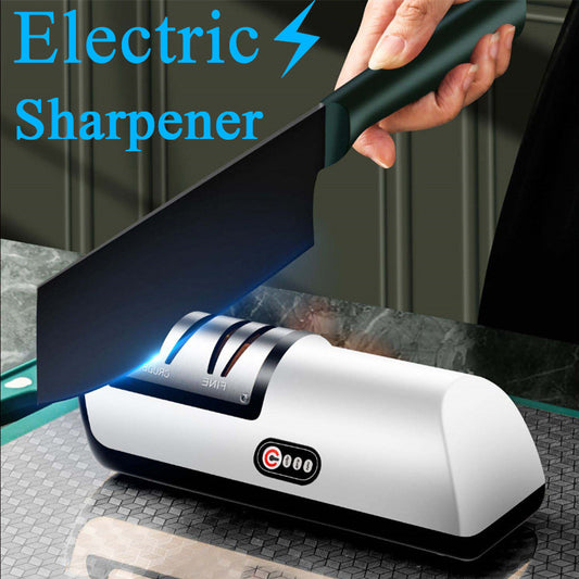 USB Rechargeable Electric Knife Sharpener Automatic Adjustable Kitchen Tool For Fast Sharpening Knives Scissors And Grinders 