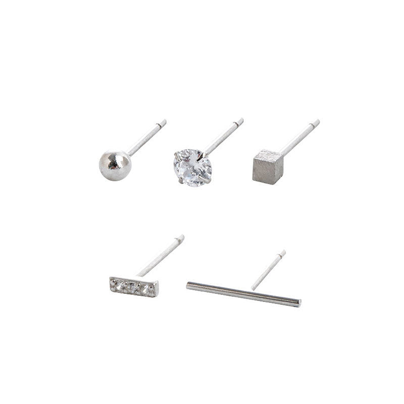 Women's Simple And Cool Style Sterling Silver Earrings a42036ac b38f 4d0f 9b72 9ea879e5d5c9