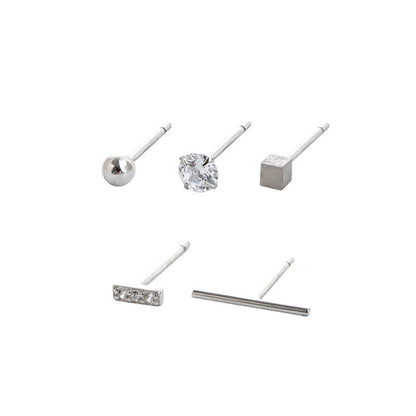 Women's Simple And Cool Style Sterling Silver Earrings a42036ac b38f 4d0f 9b72 9ea879e5d5c9