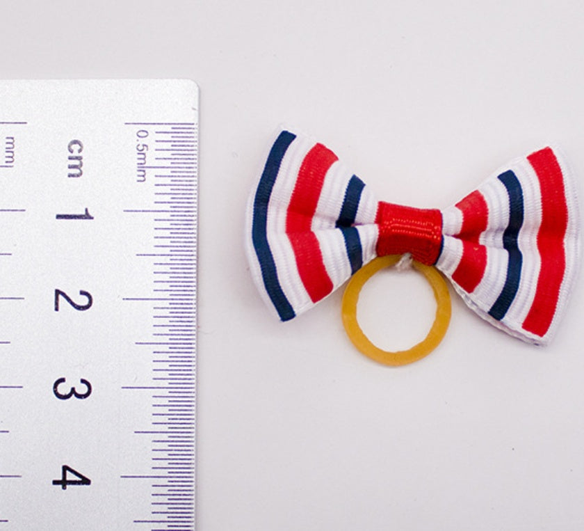 Pet Dog Cat Headdress Flower Bow Rubber Band a429f486 6ed6 4f33 8da4 8042449db909