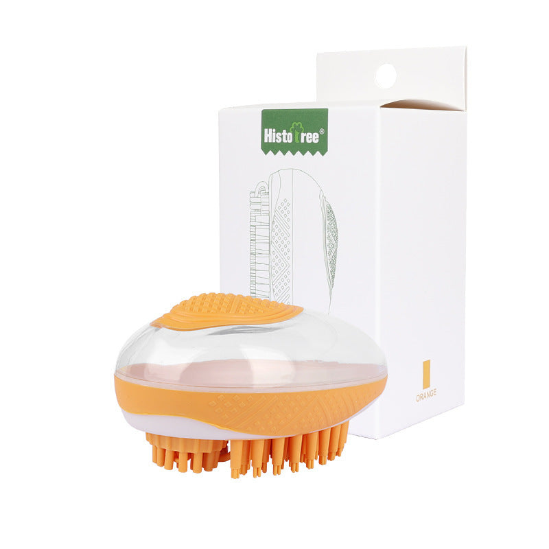 Dog Cat Bath Brush 2-in-1 Pet SPA Massage Comb Soft Silicone Pets Shower Hair Grooming Cmob Dog Cleaning Tool Pet Products a4