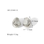 18K Gold High-grade Titanium Steel Simple Women's Ear Studs - HD Wireless Product #7