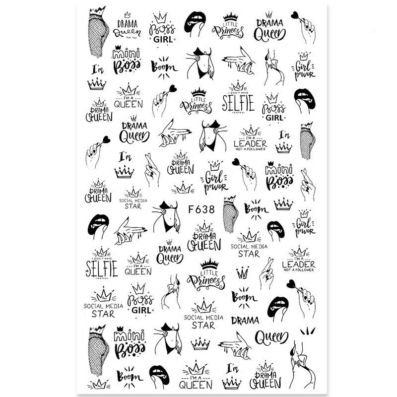 Japanese Three-dimensional 5D Embossed Nail Stickers a440643c e36f 4818 8b08 c6169dd0a15d