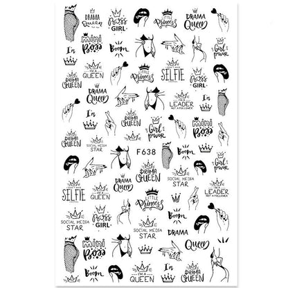 Japanese Three-dimensional 5D Embossed Nail Stickers a440643c e36f 4818 8b08 c6169dd0a15d