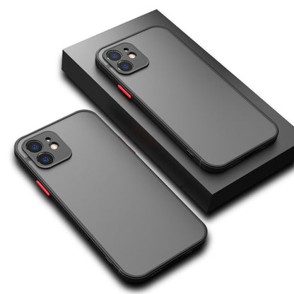 Contrasting Color Mobile Phone Hard Shell Anti-fall Frosted Protective Cover a44fc8b8 2220 4de1 a109 fc0a16d5989e