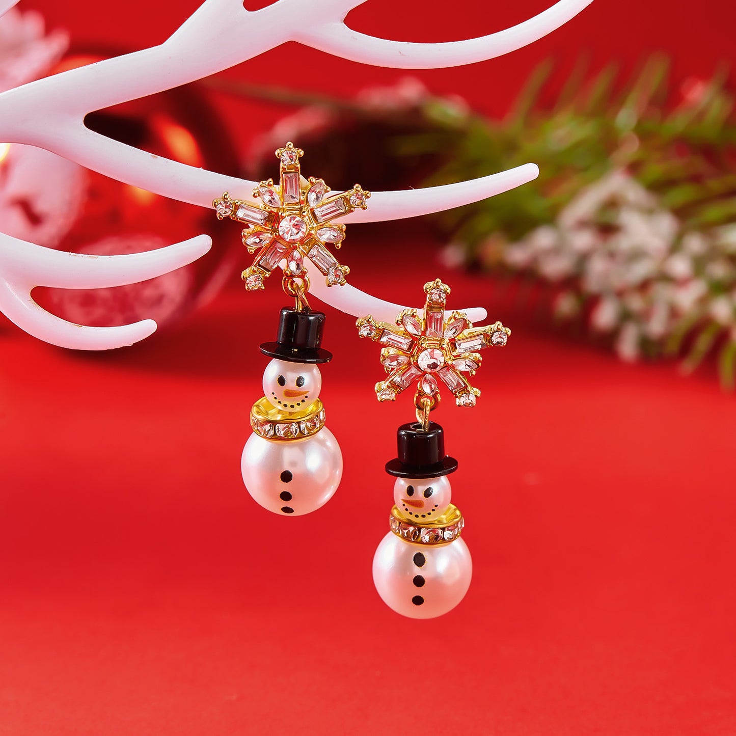 Women's Fashion Christmas Snowman Pendant Earrings a46a85c0 d55b 4648 bbd7 e51756d92f53