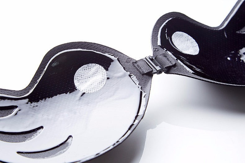 Strapless Black Breast Pad Push Up One-piece Invisible Bra Breathable Safety For Wedding Dress a46e173e d5a3 4df6 9ef9 72005d
