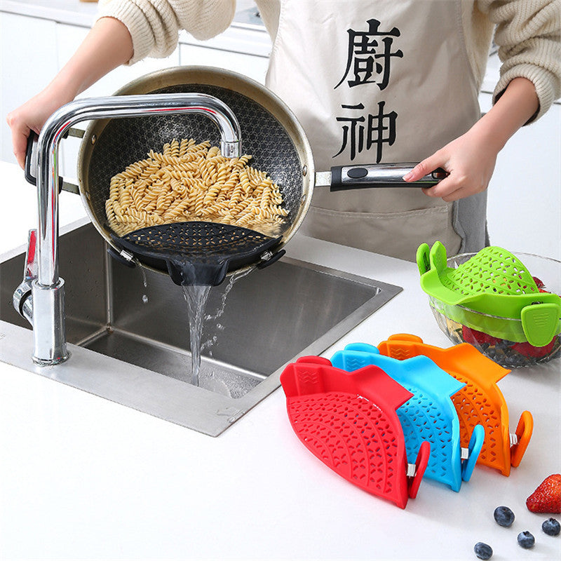 Kitchen Gadgets Silicone Pot Side Drain Stopper a4979319 8239 4e5a 97cf b7b3c3ea900b