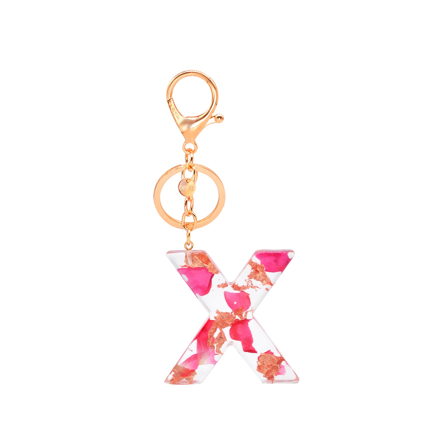 Petal Resin Keychain English Alphabet Pendant a49895be e221 4714 8d2f e88cef8cb134