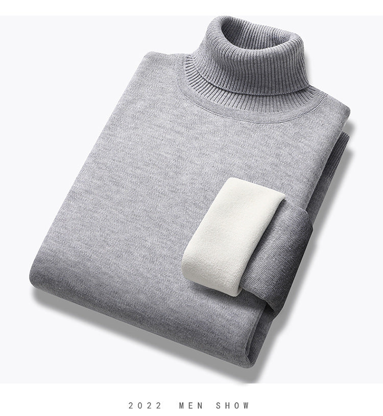 Turtleneck Sweater Men's Loose Velvet Thickened Sweater a499bf44 74d7 4e08 bbc9 82e03cef38c6