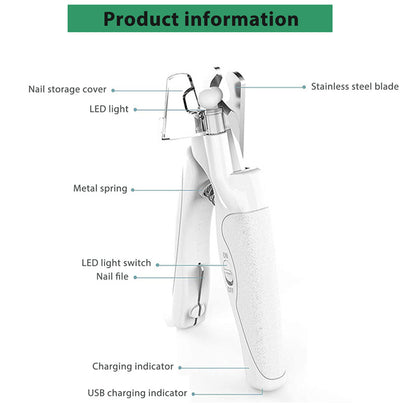 Pet Nail Clippers With LED Light Dogs Cat Nail Scissors Professional Trimmer Tool Care Grooming Supplies a4acaf7e f26e 48b7 a