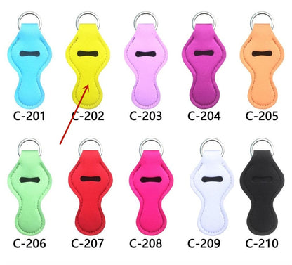 Lipstick Case Keychain Neoprene Lipstick Protective Cover Outdoor Portable Lipstick Pendant Keychain a4af00d2 0873 4df1 a3ac 