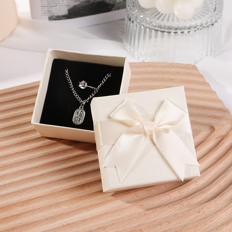 Bow Necklace Earrings Packaging Gift Box a4b90505 ecf0 4b63 b6f6 8098e09202ef