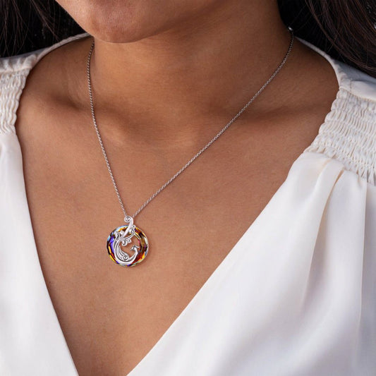 New Color Crystal Phoenix Rebirth Flame Earring Necklace a4bf45d6 906b 42af 9408 feed9ee25219