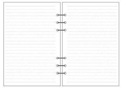 6-hole Notebook Loose-leaf Refill Blank Dot Matrix Horizontal Line - 图片 13