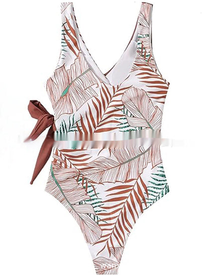 Women's Backless Contrast Colors Slimming Korean-style One-piece Tankini Swimsuit a4f18280 d20a 4173 86ee 45b492a22b0a fine