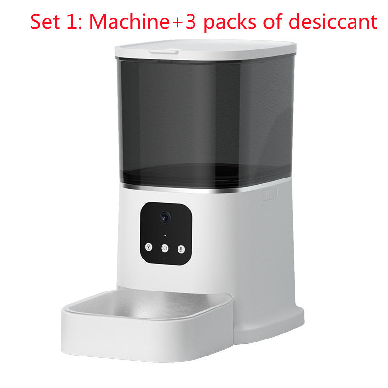 Pet Automatic Feeder Large Capacity Smart Voice Recorder APP Control Timer Feeding Cat Dog Food Dispenser With WiFi Pet Bowl 