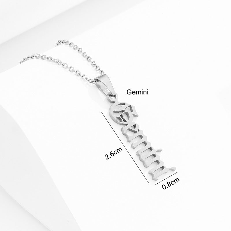 Stainless Steel Zodiac Necklace a4f6d6a1 098c 429f bc0c 0686fdf31b9a