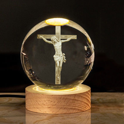 Creative Glow Crystal Cross Church Office Desk Surface Panel Ornaments a50384d0 2543 4572 91ea 403fef08d3b1
