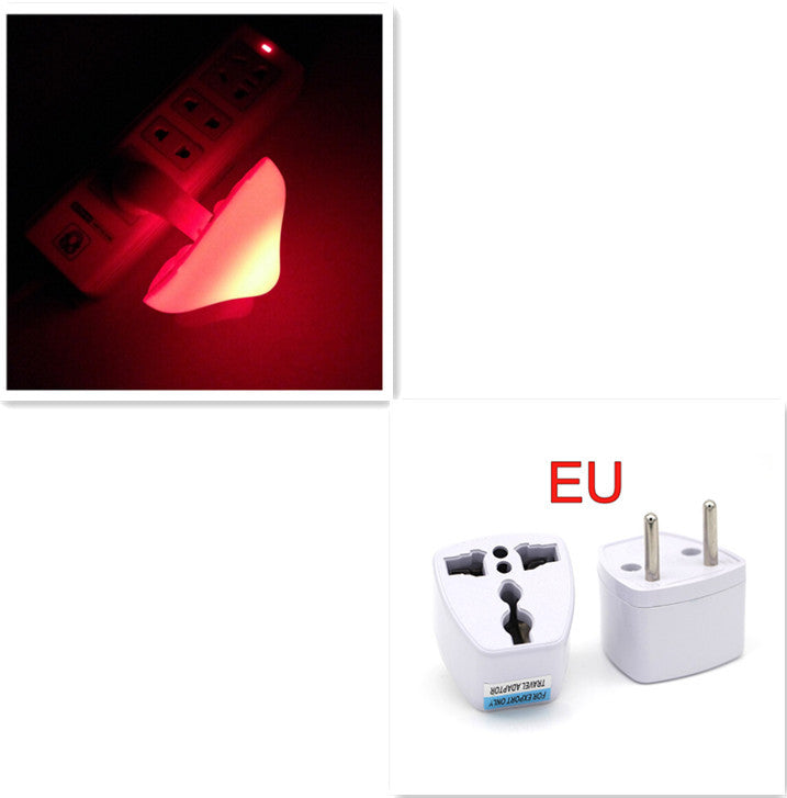 LED Night Light Mushroom Wall Socket Lamp EU US Plug Warm White Light-control Sensor Bedroom Light Home Decoration a5044f53 a