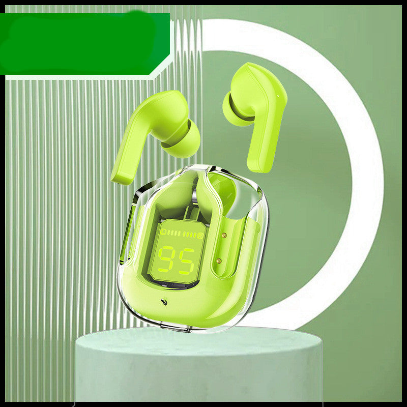 New Mini Transparent Wireless Bluetooth Headset Digital Display ENC Noise Reduction True Wireless Sports Music a5115b31 d551 