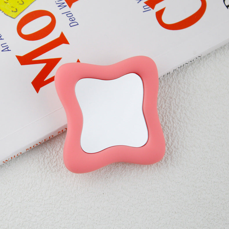 Irregular Mirror Transparent Air Bag Bracket Ins Blogger The Same Model Mobile Phone Bracket - 图片 2