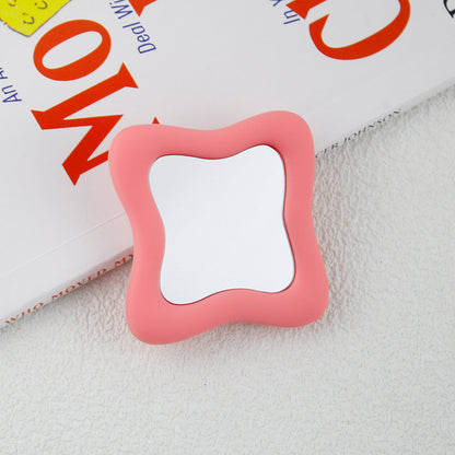 Irregular Mirror Transparent Air Bag Bracket Ins Blogger The Same Model Mobile Phone Bracket - 图片 2