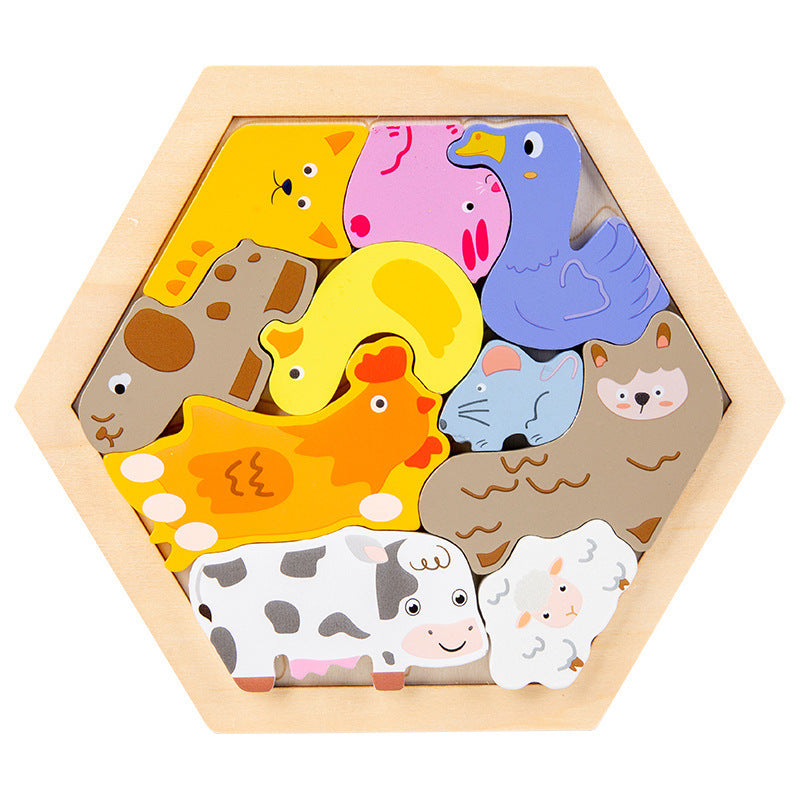 Children's Animal Fruit Creative Three-dimensional Puzzle Puzzle Educational Toys a5248faa 4478 42f8 99a2 3634fb67433b