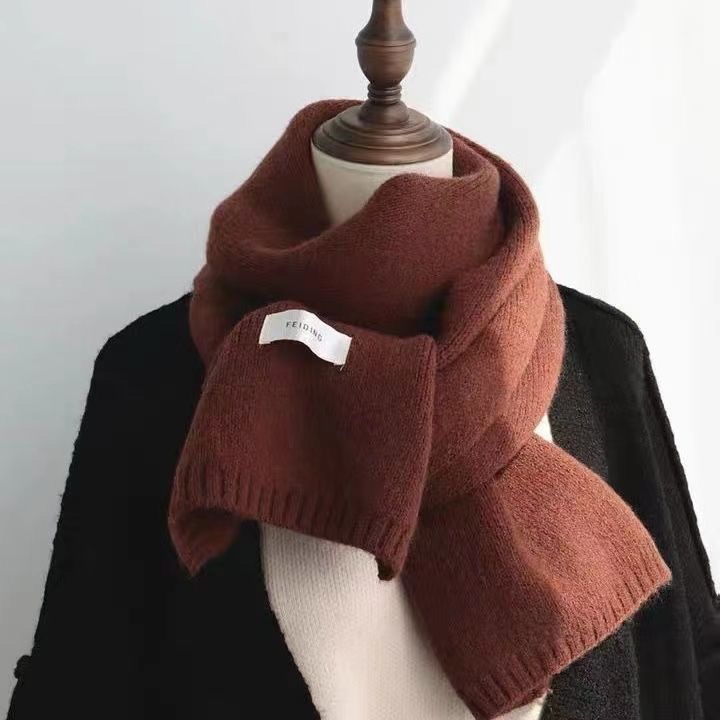 Solid Color Scarf Women's Autumn And Winter Warm a5251472 70db 4918 bb2b 921aedff63cc