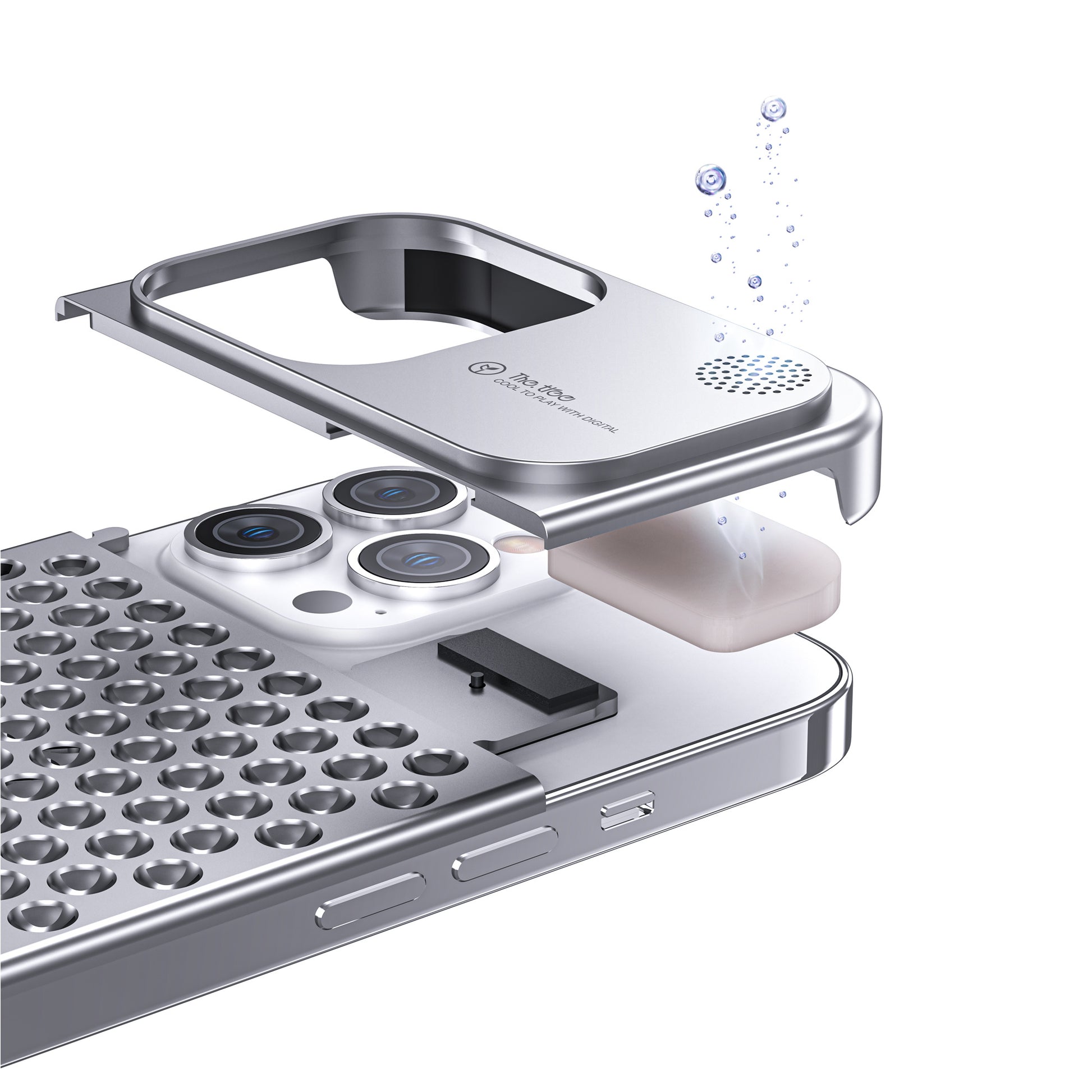 Aluminum Alloy Phone Case For 14 13 Pro Max Plus Hollow Heat Dissipation Anti-fall Full Body Shockproof Phone Cove a53b1891 e