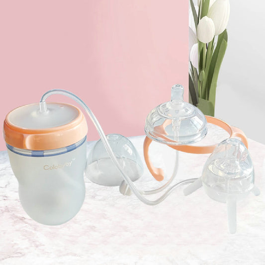 Milk-like Weaning Separated Long Straw Baby Bottle a5453443 dcbc 458f 9424 29d8c03fed62