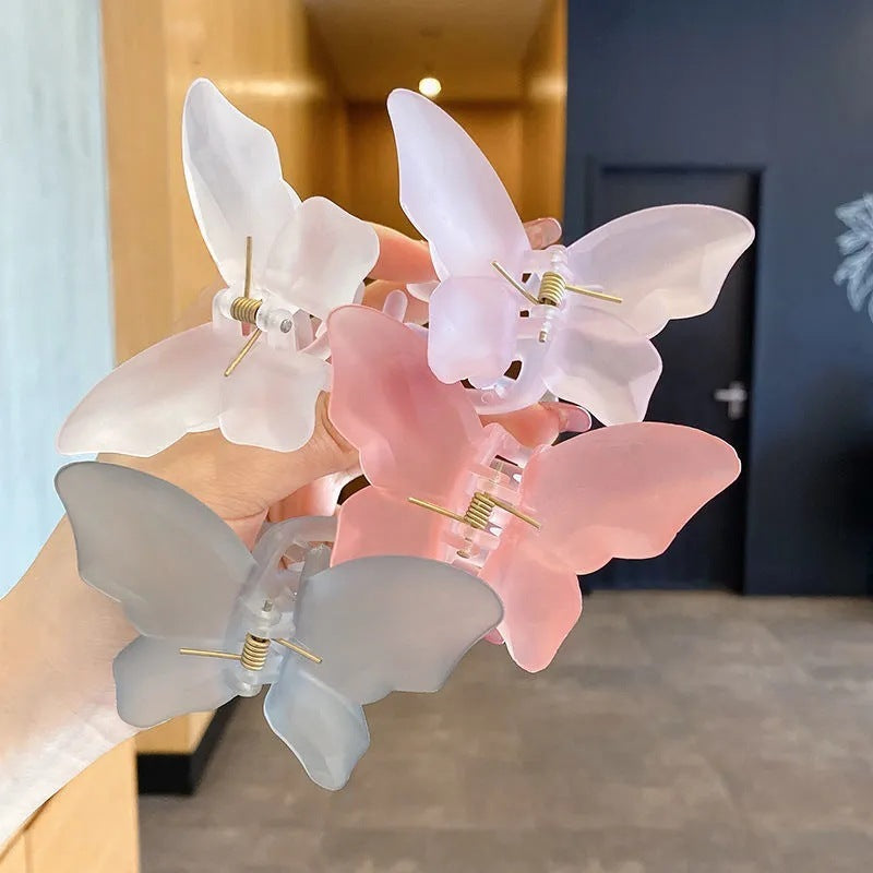 Korean Super Fairy Butterfly Hairpin Frosted Shark Headgear a5506702 7c94 4601 85fd 5336b2a2598f