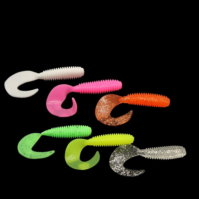 Fishing Gear Eight Colors Rolled Tail Fishy Luer Soft Lure Single Tail Bait a55bbba1 4d6e 41e5 8a8e b5da31259b0e trans