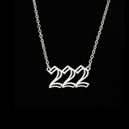 Fashion Vintage Double Cutout Number Necklace a56bc34b 6f89 40d1 ab81 3bceb49cd2b9