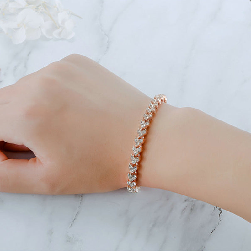 Simple Natural Diamond Crystal Bracelet Contracted a583b681 dc0f 4be4 a659 18bd2c418fe6