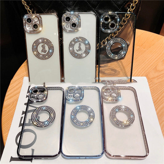 Diamond Ring Phone Case Diamond Electroplating Soft a585339d 01f3 4d62 9d30 3fcf5de5dc11