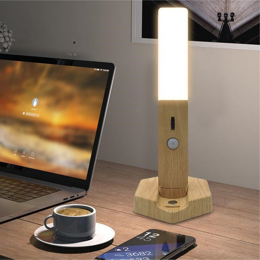 Smart Home Wooden Small Night Lamp Lamp LED Induction a5913ba4 dce1 49b9 8f13 6f5bd30f18ce