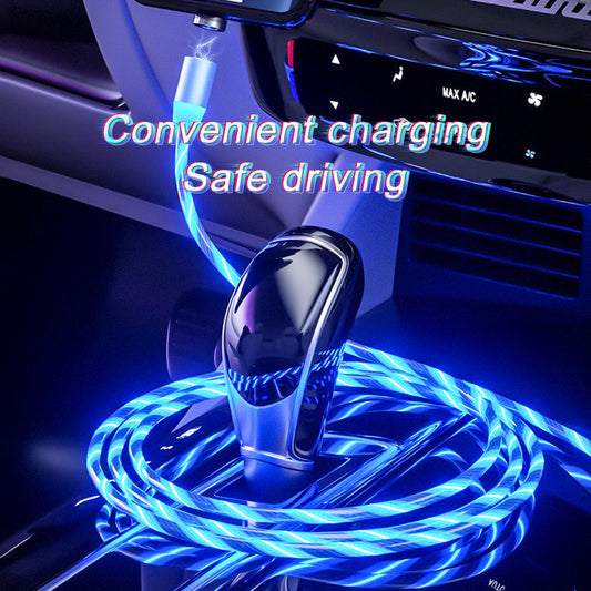 Magnetic Charging Cable Streamer Fast Charging Cable Lighting Micro USB Cable LED Magnet Charger Type-C Cable - 图片 1