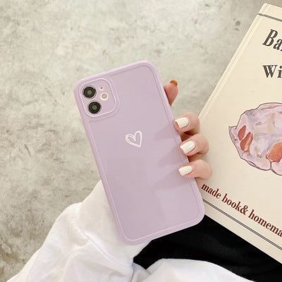 Couples Love Suitable For Iphone14 Phone Case SE, 13 Solid Color 12, XsMax Soft Case a5a29767 4379 4b30 b8fa 4c3b5db8a338