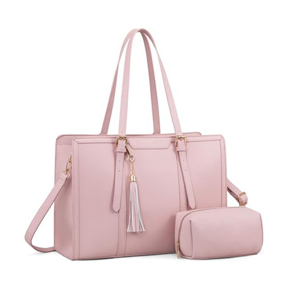 Women's Computer Shoulder Bag Leather Laptop Bag